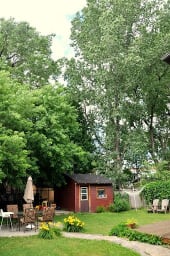 You will LOVE this garden. Century old trees are all around, when the wind...