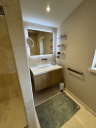 douche avec une vasque