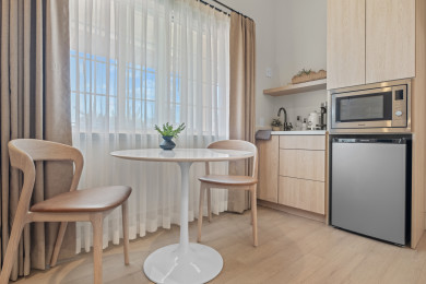 Kitchenette with Nespresso Coffee Machine and Mini Fridge - No Stove