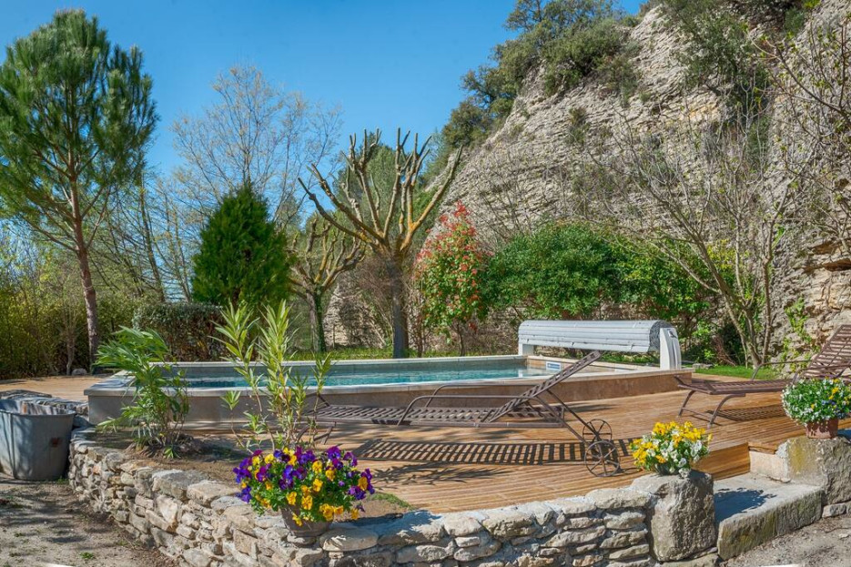Beautiful outdoor swimming 