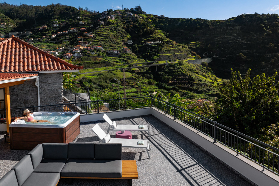 Balcony and relaxing chair