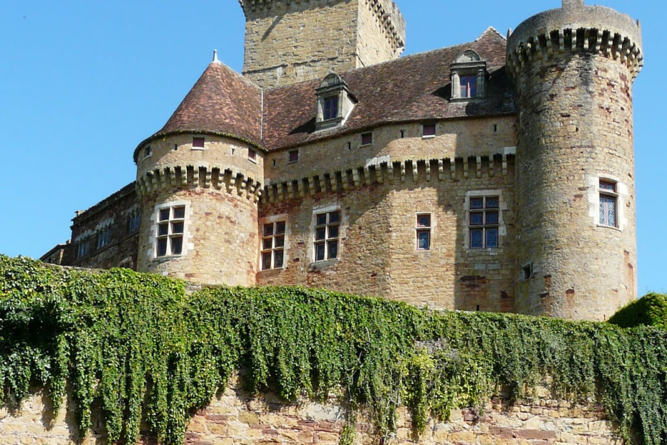 Chateau vu de la maison