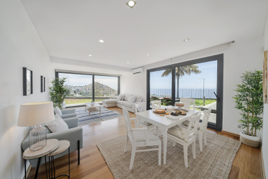 dining area and living room