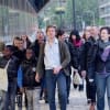 William Close as Telemachus with audience in the streets of Deptford