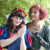 Tupele Dorgu (right) as the Wicked Queen in Snow White and the Seven Dwarfs at Mansfield Palace Theatre last Christmas