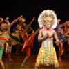 Nicholas Nkuna as Simba in The Lion King, who performed at the ceremony and took the Best Musical prize