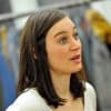 Pippa Nixon (Rosalind) in rehearsal for As You Like It