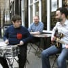 The Paddy Garrigan Band rehearse outside for their First Friday gig at Lancaster's Stonewell Tavern