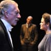 Brian Protheroe as Arthur Birling, David Prosho as Inspector Goole and Rose Jones as Sheila Birling