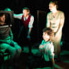 Geordie Wright as Queenie, Jake Curran as Fred, Loz Keystone as Miss Oldbourne and Jodyanne Richardson as Madge