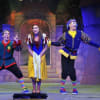 Tom Rolfe (Oddjob), Amy Burrows (Snow White) and Damian Patton (Muddles)