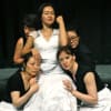 Jing Hong Okorn-Kuo (madame, centre) with her four maids: Jeungsook Yoo, Regina Crowley, Sunhee Kim, Bernie Cronin