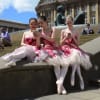 Birmingham Royal Ballet dancers in the City
