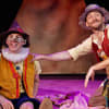 Christian James as Pinocchio and Martin Neely as Geppetto