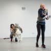 Danielle Bird and Allison McKenzie in rehearsals for The Lion, The Witch And The Wardrobe