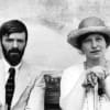 D H Lawrence and his wife Frieda