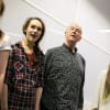 David Almond joins in a vocal session with the young people
