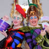 Grateful for donations: Ugly Sisters Greg Powrie and Iain Lauchlan