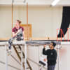 Bally Gill (Romeo) and Karen Fishwick (Juliet) in rehearsal