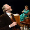Andrew Pollard as Frank and Lauryn Redding as Rita in Educating Rita at The Dukes