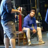 Nabil Stuart (Macbeth) in rehearsal