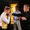 Daniele Alan-Carter as the Waiter, Simon Haines as Patrick and Cory Peterson as Conrad