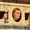Catherine Dryden as Annie in The Play That Goes Wrong at Malvern Theatres