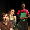 Tom McNulty (Worm), Nicola O'Keeffe (Moth) and Valerie Antwi (Butterfly)