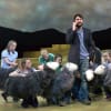 Community cast alongside actor Kieran Hill in The Shepherd's Life (2016)
