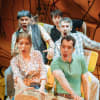 L-R from front Laura Pitt-Pulford, Gabriel Vick, Gary Wilmot, Paul Keating, Lily Mae Denman and Sev Keoshgerian