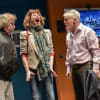 Paul Bradley (Marvin), Carolyn Backhouse (Gloria) and Nick Hancock (Seymour) in Octopus Soup! at Malvern Theatres