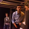 Jamie (Brian Fletcher), Adnan (Robert Hannouch) and Cath (Julia Barrie)