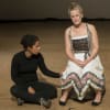 Zandile Darko as Medea and Therese Ramstedt as Glauce