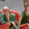 Alan Cumming (Hamm) and Daniel Radcliffe (Clov) in Endgame