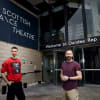 Artistic Director (Dundee Rep) and Joint-Chief Executive Andrew Panton and Artistic Director of Scottish Dance Theatre Joan Clevillé launch Rep Studios.