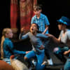 Members of the York playmaking festival, held in the Swan Theatre, Stratford in 2019