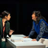 Zainab Hasan as Nisha and Sarah Lam as Yvettte