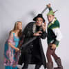 Maid Marian (Millie Binks), The Sheriff of Nottingham (Neil Armstrong) and Robin Hood (Jacob Anderton)