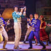 Benjamin Lafayette (Prince Charming), Andy Day (Dandini) and Max Fulham (Buttons)