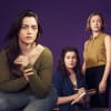 Rachael Rooney as Niamh, Kate Reid as Melanie, Aoife Kennan as Shona and Cormac Elliott as Conor