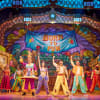 Dame Dolly (Ben Roddy), Princess Jasmine (Lauren Chia), Aladdin (Alistair So) and Charlie (Phil Gallagher) in 'Aladdin' at the Marlowe Theatre, Canterbury