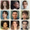 The cast of Never Let Me Go