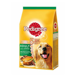 Pedigree เพดดีกรี อาหารเม็ด สำหรับสุนัขโต รสไก่และตับย่าง 1.5 kg