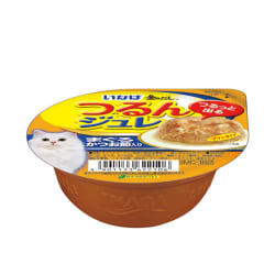 Inaba อินาบะ อาหารเปียก แบบถ้วย สำหรับแมว รสปลาทูน่าชิ้นย่อยและปลาโอสไลซ์ในเยลลี่ 65 g