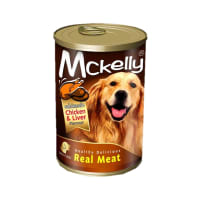 Mckelly แมคเคลลี่ อาหารเปียก แบบกระป๋อง สำหรับสุนัข สูตรไก่และตับ 400 g_1