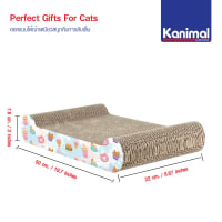 Kanimal แคนนิมอล ที่ลับเล็บแมว รุ่นกระดานยาว 7.6 x 50 x 22 cm_3