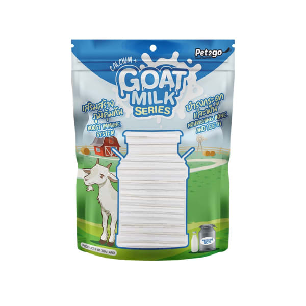 Goat Milk Series โกท มิลค์ ซีรี่ ขนมนมแพะสตาร์ เสริมสร้างภูมิคุ้มกัน บำรุงกระดูกและฟัน สำหรับสุนัขทุกช่วงวัย สายพันธุ์กลาง 500 g