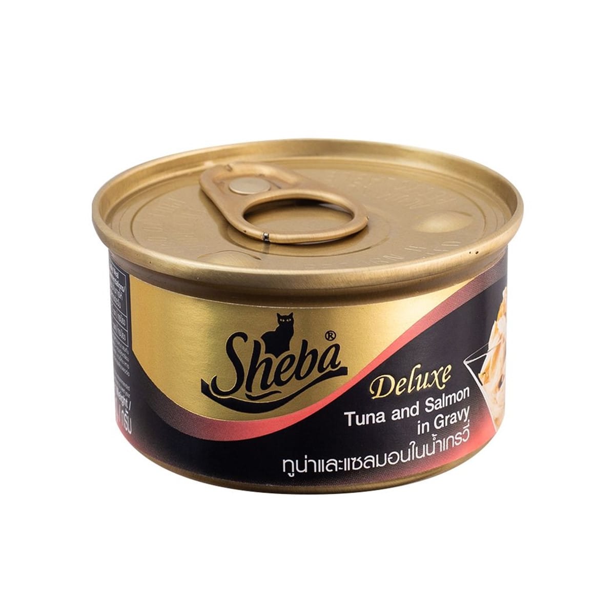 Sheba Deluxe อาหารเปียก สำหรับแมว รสทูน่าและแซลมอนในน้ำเกรวี่ 85 g_1