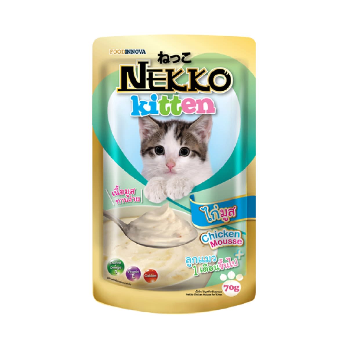 Nekko เน็กโกะ รสไก่มูส สำหรับแมว 70 g