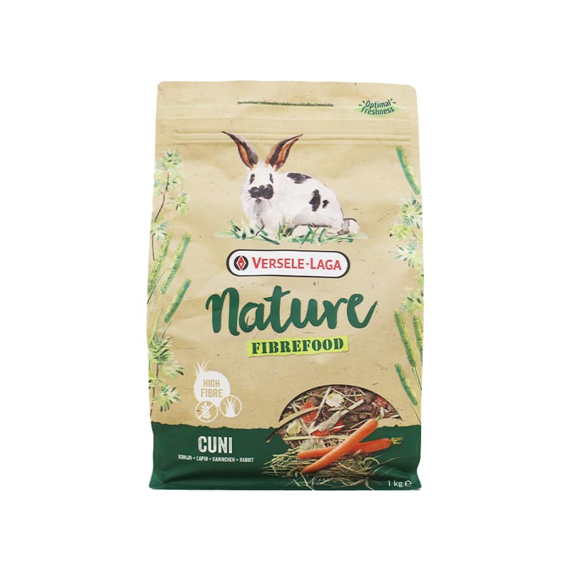 Versele-Laga Nature Cuni Fibrefood (Re-Balance) อาหารกระต่าย สูตรไฟเบอร์สูง  ช่วยย่อยเป็นพิเศษ (1kg)